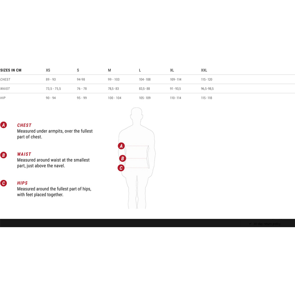 Mystic BA 23 0 Size Chart